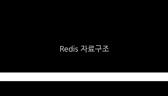 Redis 자료구조