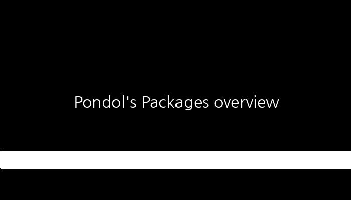 Pondol\'s Packages overview