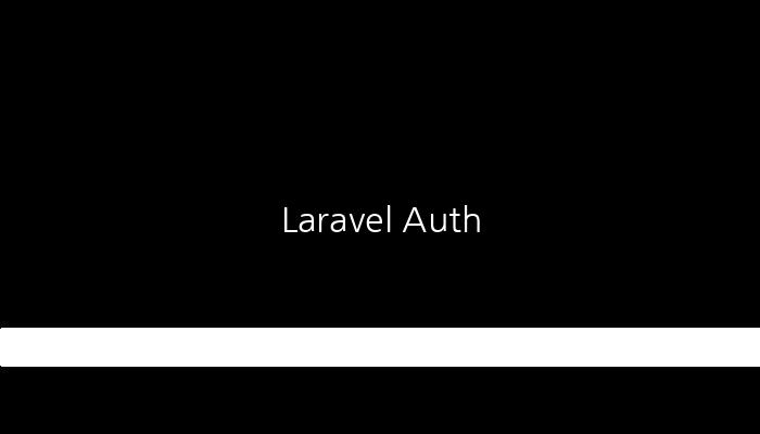 Laravel Auth